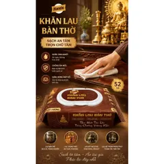 KHĂN LAU BÀN THỜ HANDO – KHĂN LAU TRÀM HƯƠNG, SẠCH BÓNG AN TÂM ĐÓN TẾT