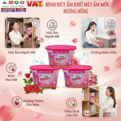 🌸BỘ 2 BÌNH HÚT ẨM HANDO 450ML HƯƠNG LAVENDER – HÚT ẨM, KHỬ MÙI, CHỐNG MỐC, TẠO HƯƠNG THƠM