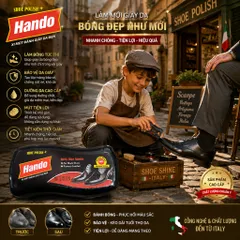 👞 XI MÚT ĐÁNH GIÀY DA ĐEN HANDO – GIẢI PHÁP LÀM MỚI GIÀY NHANH CHÓNG