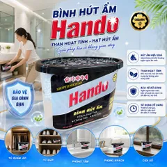 🌸 BÌNH HÚT ẨM THAN HOẠT TÍNH HANDO 450ML – HÚT ẨM, KHỬ MÙI, CHỐNG MỐC, TẠO HƯƠNG THƠM
