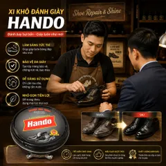 ✨ XI ĐÁNH GIÀY DA HANDO  ĐEN– ĐÁNH BAY VẾT CŨ, ĐÁNH THỨC ĐẲNG CẤP