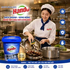 🧽 KEM TẨY RỬA ĐA NĂNG HANDO 500G – SẠCH NHANH, SÁNG BÓNG, ĐÁNH BAY DẦU MỠ CỨNG ĐẦU