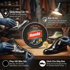 ✨ XI ĐÁNH GIÀY DA HANDO NÂU – ĐÁNH BAY VẾT CŨ, ĐÁNH THỨC ĐẲNG CẤP