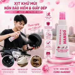 🌸 XỊT KHỬ MÙI HÔI GIÀY, DÉP, MŨ XE MÁY HANDDO 120ML 🌸