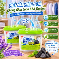 🌿 COMBO 2 HỘP HÚT ẨM MR. FRESH – THAN HOẠT TÍNH | GIẢI PHÁP HÚT ẨM, KHỬ MÙI CHO KHÔNG GIAN SỐNG