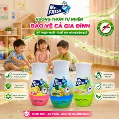 🌿 SÁP THƠM TINH DẦU THIÊN NHIÊN MR.FRESH PURE AROMA 200G – THƠM MÁT DỊU ÊM, HỖ TRỢ XUA ĐUỔI MUỖI, AN TOÀN CHO BÉ & MẸ