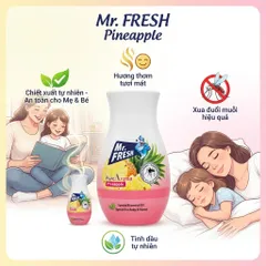 🌿 SÁP THƠM TINH DẦU THIÊN NHIÊN MR.FRESH PURE AROMA 200G – THƠM MÁT DỊU ÊM, HỖ TRỢ XUA ĐUỔI MUỖI, AN TOÀN CHO BÉ & MẸ