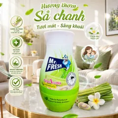 🌿 SÁP THƠM TINH DẦU THIÊN NHIÊN MR.FRESH PURE AROMA 200G – THƠM MÁT DỊU ÊM, HỖ TRỢ XUA ĐUỔI MUỖI, AN TOÀN CHO BÉ & MẸ