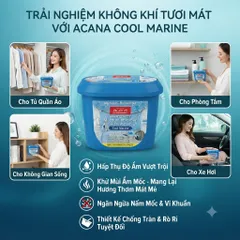 🧴 BỘ 3 BÌNH THƠM HÚT ẨM ACANA COOL MARINE 290G – HƯƠNG THƠM TƯƠI MÁT, GIÚP KHÔNG GIAN KHÔ THOÁNG