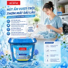 🧴 BỘ 3 BÌNH THƠM HÚT ẨM ACANA COOL MARINE 290G – HƯƠNG THƠM TƯƠI MÁT, GIÚP KHÔNG GIAN KHÔ THOÁNG
