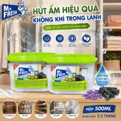 🌿BỘ 3 HỘP HÚT ẨM MR. FRESH – THAN HOẠT TÍNH | GIẢI PHÁP HÚT ẨM, KHỬ MÙI CHO KHÔNG GIAN SỐNG