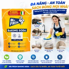 [ TẶNGTHÊM 200G GIÁ KHÔNG ĐỔI] Baking Soda Mr. FRESH – Eco-Clean Bột nở-tẩy rửa gia dụng 680g
