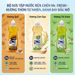 🧴 NƯỚC RỬA CHÉN BÁT MR.FRESH – SẠCH BÓNG VƯỢT TRỘI, HƯƠNG THƠM TỰ NHIÊN