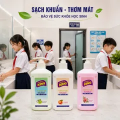Nước Rửa Tay GOLDEN KING 500ml Hương Phấn Hồng - Sạch Khuẩn, Mềm Mịn Da Tay (Công Nghệ Nhật Bản) 🌸🌿