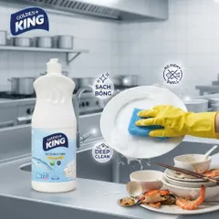 🧴NƯỚC RỬA BÁT GOLDEN KING KHỬ MÙI HẢI SẢN 820ML – SẠCH BÓNG TINH TƯƠM, ĐÁNH BAY MÙI TANH HIỆU QUẢ✨