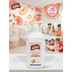 Nước Rửa Tay GOLDEN KING 500ml Hương Đào - Sạch Khuẩn, Mềm Mịn Da Tay (Công Nghệ Nhật Bản) 🌸🌿