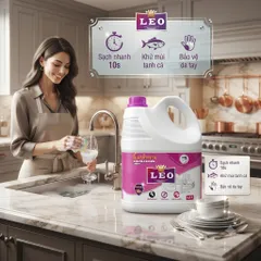🌸 NƯỚC RỬA BÁT LEO 4L – SẠCH NHANH, KHỬ MÙI TANH HIỆU QUẢ, AN TOÀN CHO DA TAY