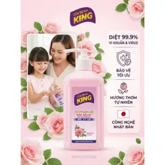 Nước Rửa Tay GOLDEN KING 500ml Hương Đào - Sạch Khuẩn, Mềm Mịn Da Tay (Công Nghệ Nhật Bản) 🌸🌿