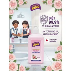 Nước Rửa Tay GOLDEN KING 500ml Hương Đào - Sạch Khuẩn, Mềm Mịn Da Tay (Công Nghệ Nhật Bản) 🌸🌿