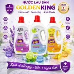 🌸 Nước lau sàn Golden King thơm lâu khử mùi hiệu quả 1.2L