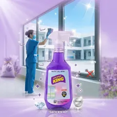 ✨ NƯỚC LAU KÍNH GOLDEN KING 800ML HƯƠNG BẠC HÀ CHANH – SÁNG BÓNG NHƯ MỚI, SẠCH NHANH CHỈ 10 GIÂY