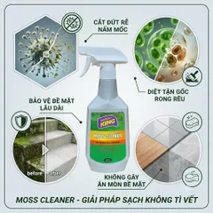 🟢 GOLDEN KING MOSS CLEANER 500ML – TẨY RONG RÊU, NẤM MỐC HIỆU QUẢ