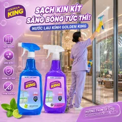 ✨ NƯỚC LAU KÍNH GOLDEN KING 800ML – SÁNG BÓNG NHƯ MỚI, SẠCH NHANH CHỈ 10 GIÂY