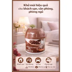 ☕ Sáp Thơm Khử Mùi Fresh Scent Gel Hương Cà Phê (Coffee) 87g - Dùng Cho Ô Tô, Phòng Ngủ, Nhà Vệ Sinh, Tủ Quần Áo