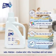 🌟 NƯỚC GIẶT ĐỒ SƠ SINH MR. FRESH COOL BOY - AN TOÀN, DỊU NHẸ, THƠM MÁT 🌟