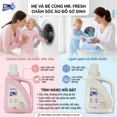 🌟 NƯỚC GIẶT ĐỒ SƠ SINH MR. FRESH COOL BOY - AN TOÀN, DỊU NHẸ, THƠM MÁT 🌟