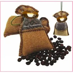 Túi thơm Hạt cafe nguyên chất treo xe kèm tinh dầu hương Cafe Hazelnut