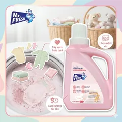 🌟  Nước Giặt Đồ Sơ Sinh Mr. Fresh 1.6L - An Toàn Cho Bé, Dịu Nhẹ Cho Da