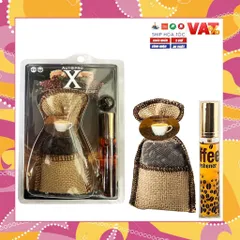 Túi thơm Hạt cafe nguyên chất treo xe kèm tinh dầu hương Cafe Hazelnut