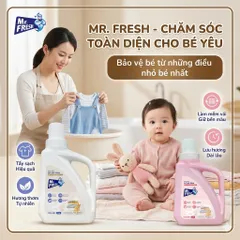 🌟 NƯỚC GIẶT ĐỒ SƠ SINH MR. FRESH CUTE GIRL- AN TOÀN, DỊU NHẸ, THƠM MÁT 🌟