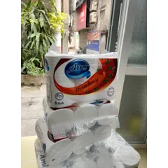 BỊCH 6 CUỘN GIẤY VỆ SINH AMI 3 LỚP KHÔNG LÕI GIAI MỀM MỊN