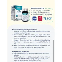 Viên uống CALCIUM Magie ZinC ( Nhập khẩu Mỹ) Hộp 60 viên