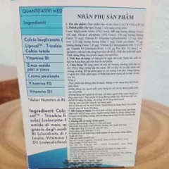 Calcio Vela Hỗ trợ bổ sung Canxi và vitamin D3, K2 cho cơ thể. Hỗ trợ tăng cường hấp thu canxi