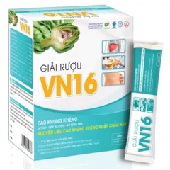 Giải Rượu VN16 Hộp 20 Gói Mát Gan, giảm mề đay mẩm ngứa dị ứng