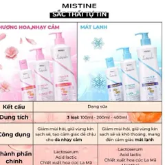 ( 400ml chai vòi ) Dung dịch vệ sinh phụ nữ Mistine Thái Lan dành cho da nhạy cảm 812057