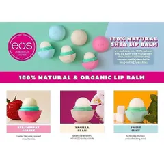 [ XẢ KHO MẪU SẢN XUẤT 2023 TÁCH SÉT COSTCO USA ] Son trứng dưỡng môi Eos natural shea smooth lip balm 812072