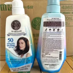 [ combo gội + xả 400ml * 2 chai ] Dầu gội ngăn rụng tóc, sạch sâu và thanh mát - 50 Megumi Fresh And Clean 812092