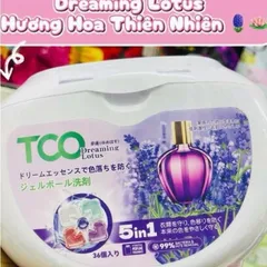 Viên Giặt Xả TCO 5 In 1 Công Nghệ Nhật Bản Hộp 36 Viên - Hương Rose, Blue Sky, Dreaming Lotus 812099