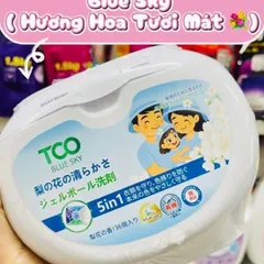 Viên Giặt Xả TCO 5 In 1 Công Nghệ Nhật Bản Hộp 36 Viên - Hương Rose, Blue Sky, Dreaming Lotus 812099