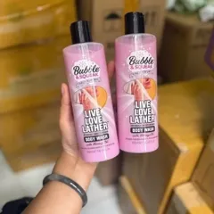 sữa tắm Bubble & Squeak Live Love Lather Seriously  Moisturising Body Wash. Dung tích: 350ml.