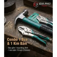 Combo 1 búa và 1 kìm bấm 812124