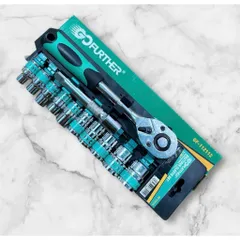 Bộ khẩu 12 chi tiết , đầu tuýp 1/2 từ 8-24mm 812125