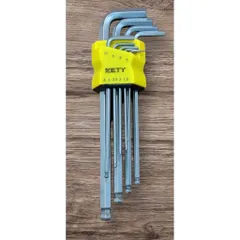 Combo 2 bộ lục giác ZETI đầu bi và đầu bông thép CRV siêu cứng 812129