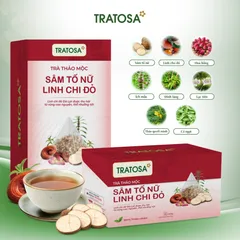 Trà sâm tố nữ giúp giảm nám, tàn nhang đẹp da,cân bằng nội tiết tố, giảm khô hạn