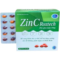 Viên uống ZinC Roxtech (Hộp 100 viên) Hỗ trợ tăng cường sức đề kháng và nâng cao hệ miễn dịch tự nhiên.