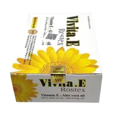 Viên uống đẹp da Vivita.E Rostex (Hộp 30 viên) Giúp chống oxy hóa, hỗ trợ bảo vệ da và hạn chế lão hóa, giúp da sáng mịn